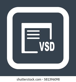 document Icon, flat design style