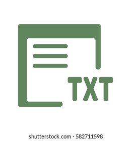 document Icon, flat design style
