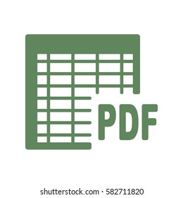document Icon, flat design style