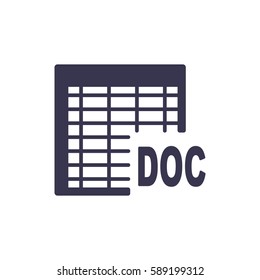 document Icon, flat design style