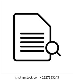 Document icon. Flat Design. Vector Illustration