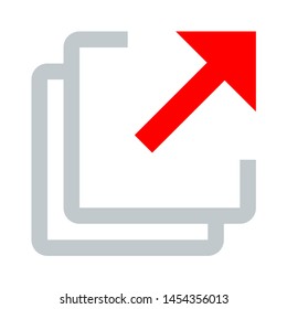 Document icon. flat illustration of Document. vector icon. Document sign symbol