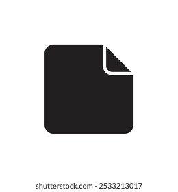 Document icon Flat line illustration