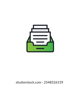 Document icon flat vector design