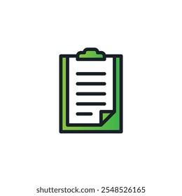 Ícone do documento design de vetor plano