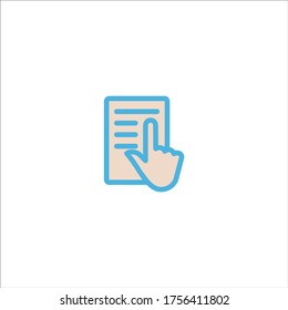 document icon flat vector logo design trendy illustration signage symbol graphic simple