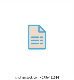 document icon flat vector logo design trendy illustration signage symbol graphic simple