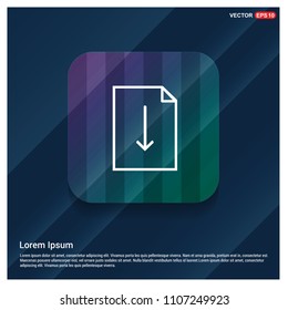 Document Icon - free vector icon