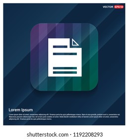 Document Icon - Free vector icon