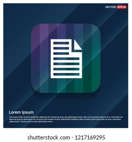 Document Icon - Free vector icon