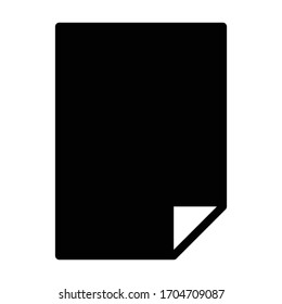 Document icon glyph vector design