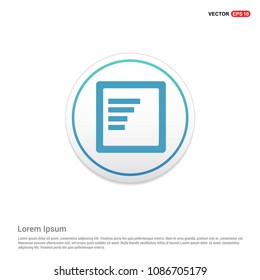 Document Icon Hexa White Background icon template