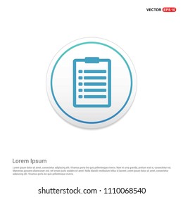 Document Icon Hexa White Background icon template - Free vector icon