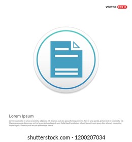 Document Icon Hexa White Background icon template - Free vector icon