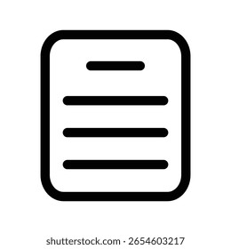 Document icon illustration design template