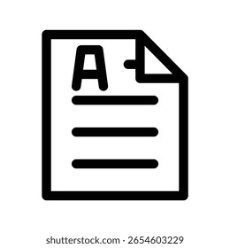 Document icon illustration design template
