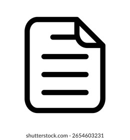 Document icon illustration design template