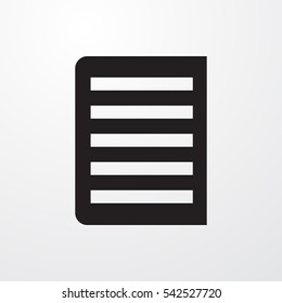 document icon illustration isolated vector sign symbol