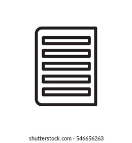 document icon illustration isolated vector sign symbol
