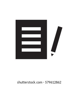 document icon illustration isolated vector sign symbol