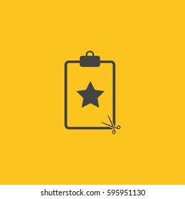 Document icon illustration isolated vector sign symbol