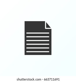 Document icon illustration isolated vector sign symbol