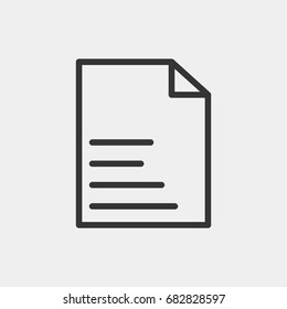 Document icon illustration isolated vector sign symbol