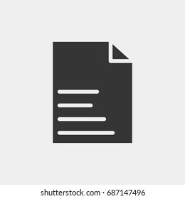 Document icon illustration isolated vector sign symbol