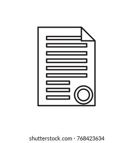 document icon illustration isolated vector sign symbol