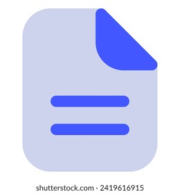 Document Icon Illustration for web, app, infographic, etc