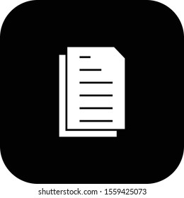  Document icon isolated on background
