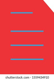 Document icon isolated on background

