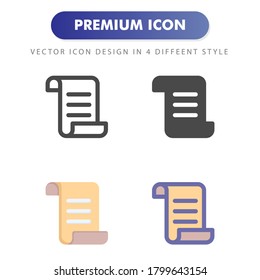 document icon isolated on white background. for your web site design, logo, app, UI. Vector graphics illustration and editable stroke. EPS 10.