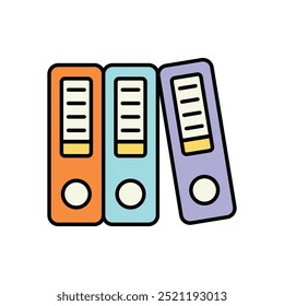 Icono del documento aislado en un fondo blanco. Ilustración vectorial.