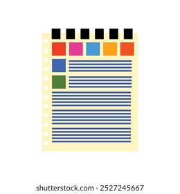 Ícone do documento isolado no plano de fundo branco para seu design de aplicativo móvel e Web, arquivo de documento ícone isolado ilustração. Ícone Relatório. Estilo de design plano. Elemento de design de formação educacional