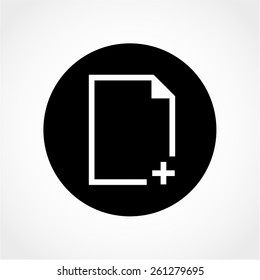 Document Icon Isolated on White Background