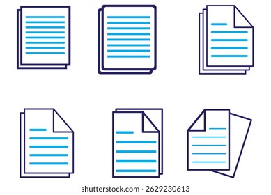 Document icon isolated on white background. Document icon in trendy design style. Document vector icon modern and simple flat symbol for web site, mobile app, UI. 