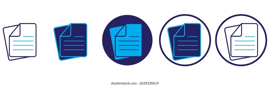 Document icon isolated on white background. Document icon in trendy design style. Document vector icon modern and simple flat symbol for web site, mobile app, UI. 