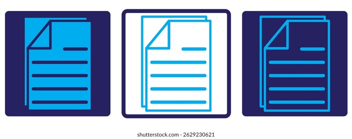 Document icon isolated on white background. Document icon in trendy design style. Document vector icon modern and simple flat symbol for web site, mobile app, UI. 