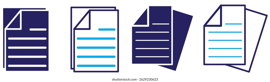 Document icon isolated on white background. Document icon in trendy design style. Document vector icon modern and simple flat symbol for web site, mobile app, UI. 
