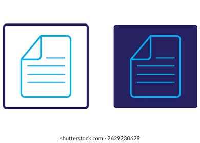 Document icon isolated on white background. Document icon in trendy design style. Document vector icon modern and simple flat symbol for web site, mobile app, UI. 