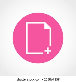 Document Icon Isolated on White Background