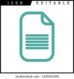 document icon isolated sign symbol vector illustration - vector