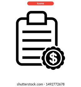 document icon isolated sign symbol vector illustration - high quality black style vector icons
