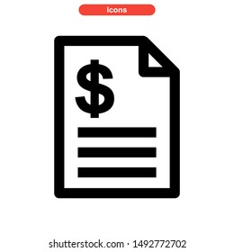 document icon isolated sign symbol vector illustration - high quality black style vector icons
