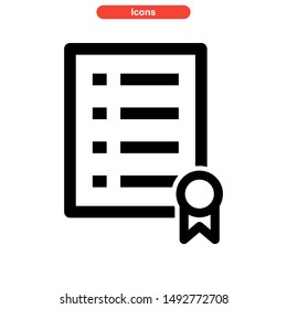 document icon isolated sign symbol vector illustration - high quality black style vector icons
