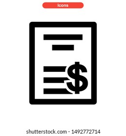 document icon isolated sign symbol vector illustration - high quality black style vector icons
