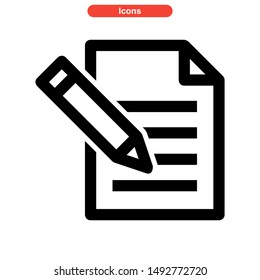 document icon isolated sign symbol vector illustration - high quality black style vector icons
