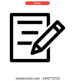document icon isolated sign symbol vector illustration - high quality black style vector icons
