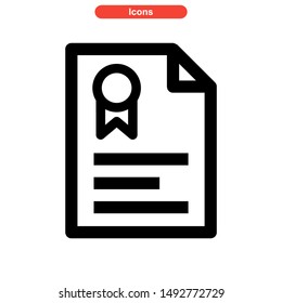 document icon isolated sign symbol vector illustration - high quality black style vector icons
